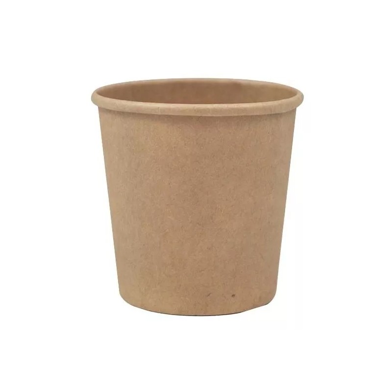 Degrapack Paq C/50 Pzs De Vaso Térmico Biodegradable Con Tapa