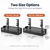 Under Desk Cable Management Tray – No-Drill Clamp-On Carbon Steel