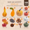 Autumn Pumpkin Decorations,Artificial Fall Maple Leaves Thanksgiving Decor