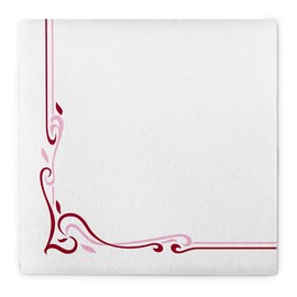 Mank Airlaid napkins 40 x 40 cm, perfect for catering and celebrations, textile-like and absorbent, pack of 50, colour line (Bordeaux)