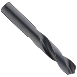 Chicago Latrobe 157 High-Speed Steel Short Length Drill Bit, Uncoated (Bright), Round Shank, 118 Degree Conventional Point, 9/32" Size (Pack of 12)