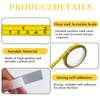 2 Packs Adhesive Measuring Tape, Yellow Adhesive Tape Measure Dual