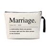 ZHANTUONE Marriage Cosmetic Bag，Gifts For Wife Birthday，Romantic Gifts For My