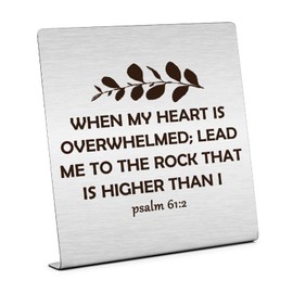 Christian Gifts for Women Bible Verse Desk Decor Sign Inspirational Gifts for Friends Religious Gifts Encouragement Spiritual Gifts for Sister Home Office Desk Decor Friendship Gift for Girls