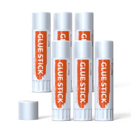 YOOPAI 3D Printer Glue Sticks, 6 PCS PVP Solid Glue Sticks, Washable, Non-Toxic, Warping Reducing 3D Printer Solid Adhesive for Hot Bed Printing PLA/ABS/PETG/PC/PA/TPU Filaments