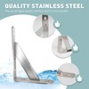 Heavy Duty L Shelf Bracket 2 Pack - 12 Inch