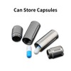 YHZNAGEM Mini Pill Box Keyring, Small Waterproof Capsule for Outdoor