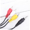 MERRYHAPY Stereo to 3 Audio Adapter Cable 3.5mm Av Cable