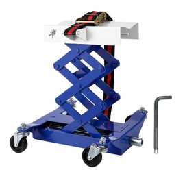 VroomSteel 450 lbs Heavy-Duty Transmission Jack - Auto Repair Lifting Jack for Effortless Vehicle Maintenance and Smooth Transmission Replacement (Blue)