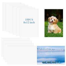 15PCS Sublimation Metal Blank 8x12 Sublimation Sign Blanks Square White Metal Sign Blanks Sublimation Aluminum Signs Heat Transfer Blank Metal Sign Sublimation Metal Photo Blanks