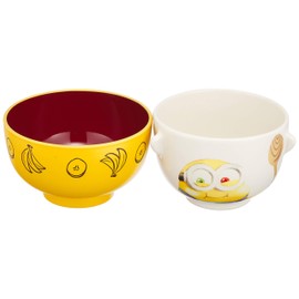 Minions SAN3337-1 Soup Bowl Set Mini Bob Minions Goods, Movies, Tableware, Present, Made in Japan