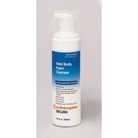 Secura Total Body Foam Cleanser, Shampoo & Bodywash, 4.5 ea