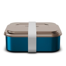 ThermoCafé by THERMOS Sandwich box, 0.80 l, teal, stainless steel lunch box, lunch box for university, school, office, dishwasher safe by Thermos