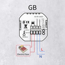MOES WiFi Thermostat Programmable Room Temperature Controller for Electric Floor Heating Temperature Humidity Weather Station Tuya/Smart Life APP Wireless Control Alexa/Google Home