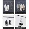 Leoyoubei 10 Pack Stainless Steel Shoes Hanger Drying Rack for