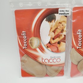 Tacco 2 Pair Medium M Tacco 607 TaccoFIT Self Adhesive Leather Metatarsal Pad Pads