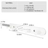Kelendle Extendable Sliding Wardrobe Hook Rail with Hardware Pull Out