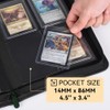 Carpeta Toploader de 4 bolsillos para tarjetas Toploader rígidas de