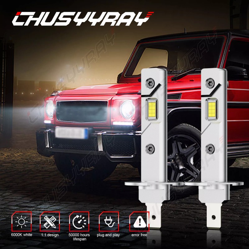 CHUSYYRAY H1 LED Headlight High Beam or Low beam Bulbs