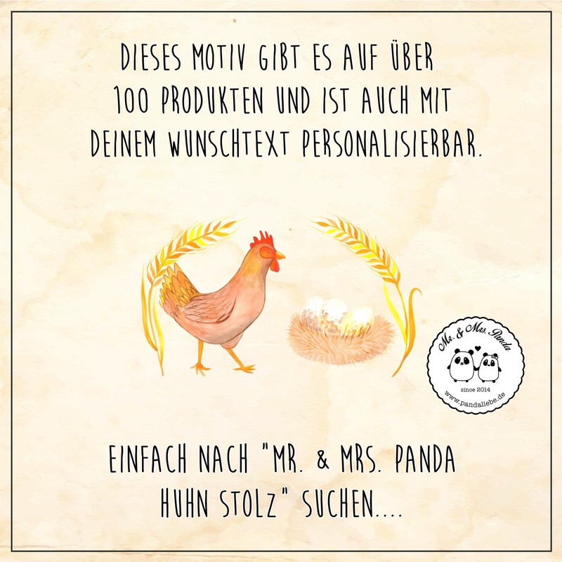 Mr. & Mrs. Panda Organic Baby Bib Chicken Proud, White