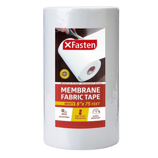 XFasten Waterproofing Membrane Sheet, 8” x 75 Ft Shower Waterproofing Membrane Tape for Underlayment Tile, EPDM Underlayment, Cement Board Tape