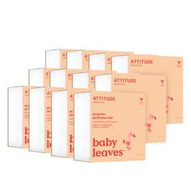 ATTITUDE Baby Air Purifier, Activated Carbon Freshener, Odor Remover, Plant and Mineral-Based, Vegan, Orange and Pomegranate, 8 Ounces (Pack of 12)