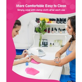 Hand Rest Cushion for Nails - Soft Anti-Skid Compact Ergonomic Nail Hands Rest Pillow, Manicure Hand Rest Station for Salon & Home Use