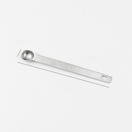 1/4 TSP Measuring Spoons 2PC- Dual-Scale (1/4 TSP = 1.25ml) Rectangular Self-Standing Spoons for Baking/Coffee/Spices, Multi-Unit (TSP/tbsp/cc) Precision Kitchen Tools