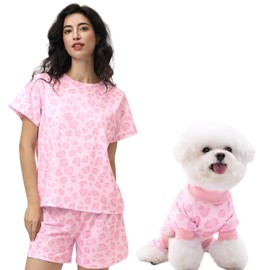XPUDAC Matching Dog and Owner Clothes Dog Pajamas for Small Medium Dogs Stretchable Pet Onesies, Owner and Doggie Pjs are Sold Separately
