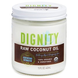 Raw Organic Coconut Oil for Skin, Hair & Cooking - Unrefined, Centrifuge-Extracted, Fair Trade Verified, Non-GMO, Virgin Coconut Oil - Beauty & Health Essentials (15 fl oz, Pack of 1)