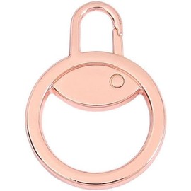 Universal Detachable Zipper Pull Replacement, Metal Zipper Slider Extender Handle for Easy Mend and Fix, Compatible with Luggage, Backpack, Suitcase,Jacket (Rose Gold)