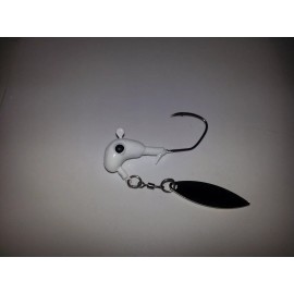 Unbranded (100) 3/8oz Bass Underspin  jigs with #3 1/2willow leaf ,4/0 Matzuo Sickle hooks