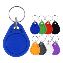 ReaIOKbii UID Changeable RFID Key Fob, Key Token, NDavid Tag, Rewritable, Access Control, Door Access Key Card for Copy or Clone, 13.56MHz 30pcs Assorted Colors