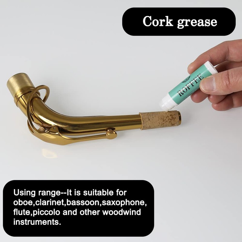 Saxophone Sax cleaning Care Maintenance Kit,Key Oil,Cork Grease,Swab,Cleaning Cloth,Thumb Rest,Mouthpiece