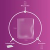 Purple Q Crafts Clear Cellophane Basket Bags 24"x30" 10 Pack