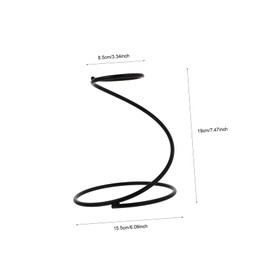 Gadpiparty 1Pc Durable Black Coffee Dripper Rack Filter Cup Holder Easy to Clean Convenient Essential Tool for Smooth Coffee Brewing Compatible with Various