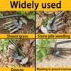 wodehahagou 2 Pcs Weeding Tool Multi Purpose Garden Weeder Tool