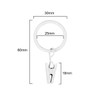 C.M. Curtain Rings with Curtain Clips, Inner Diameter 1.0 inches