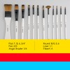 MEEDEN 12 Pcs Acrylic Paint Brushes Set, Artist Painting Brush,Soft