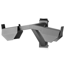 Savior Equipment Wall Rack System Tactical Vest Attachment Gear Wall Mount Display Rack Organizer, Adjustable Width, Heavy-Duty Steel Construction Hold Up to 40 lbs