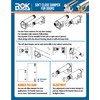 5 Pack Rok Hardware Soft Close for Cabinet Doors/Metal Soft