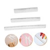 DOITOOL 6pcs Aluminum Ruler Set Precision Measuring Tool for Drawing