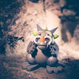 Seiffener Volkskunst German incense smoker dragon grandpa, height 9 cm / 4 inch, original Erzgebirge by SV 19062