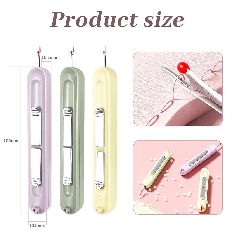 2 in 1 Needle Threader Seam Ripper3 PCS Sewing Machine