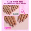 Kikmoya Press on Nails Short - Nude Fake nails Glossy