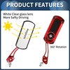 INFINAUTO Motorcycle Rear View Mirrors Bar End Side Mirrors Mount