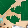 BOUBONI 10PCS Green Self Adhesive Felt Fabric Sheets Sticky Felt