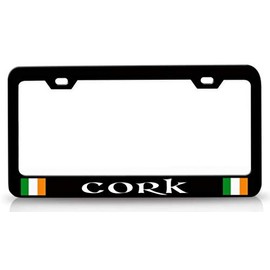 Custom Brother - Cork Ireland Irish Metal Car SUV Truck License Plate Frame Bl a76
