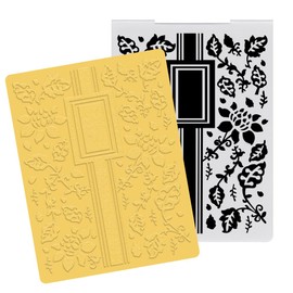 Hying Flowers Leaves Plastic Embossing Folders for Card Making, 3D Textured Flowers Embossing Folder DIY Craft Template Floral Banner Folders for Scrapbooking Photo Album Supplies