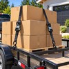 Ratchet Tie Down Straps for Cargo Securing – 4-Pack Heavy-Duty